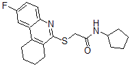 CAS#: 606108-93-4， N-Cyclopentyl-2-[(2-Fluoro-7,8,9,10-Tetrahydro-6-Phenanthridinyl)Thio]-Acetamide