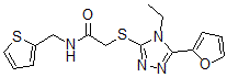 CAS#: 606111-61-9， 2-[[4-Ethyl-5-(Furan-2-Yl)-4H-1,2,4-Triazol-3-Yl]Thio]-N-(2-Thienylmethyl)-Acetamide