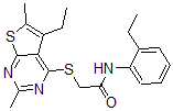CAS#: 606113-47-7， 2-[(5-Ethyl-2,6-Dimethylthieno[2,3-d]Pyrimidin-4-Yl)Thio]-N-(2-Ethylphenyl)-Acetamide
