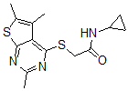 CAS#: 606113-67-1， N-Cyclopropyl-2-[(2,5,6-Trimethylthieno[2,3-d]Pyrimidin-4-Yl)Thio]-Acetamide