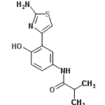 CAS#: 606114-46-9， N-[3-(2-Amino-1,3-thiazol-4-yl)-4-hydroxyphenyl]-2-methylpropanamide