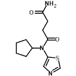 CAS#: 606114-70-9， N-Cyclopentyl-N-(1,3-thiazol-5-yl)succinamide
