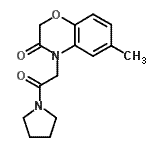 CAS#: 606119-43-1， 6-Methyl-4-[2-oxo-2-(1-pyrrolidinyl)ethyl]-2H-1,4-benzoxazin-3(4H)-one