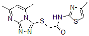 CAS#: 606121-13-5， 2-[(5,7-Dimethyl-1,2,4-Triazolo[4,3-a]Pyrimidin-3-Yl)Thio]-N-(4-Methyl-Thiazol-2-Yl)-Acetamide