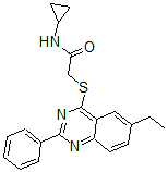 CAS#: 606131-70-8， N-Cyclopropyl-2-[(6-Ethyl-2-Phenyl-4-Quinazolinyl)Thio]-Acetamide