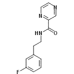 CAS#: 606132-08-5， N-[2-(3-Fluorophenyl)ethyl]-2-pyrazinecarboxamide