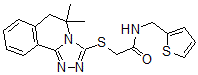 CAS#: 606135-30-2， 2-[(5,6-Dihydro-5,5-Dimethyl-1,2,4-Triazolo[3,4-a]Isoquinolin-3-Yl)Thio]-N-(2-Thienylmethyl)-Acetamide
