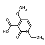 CAS#: 606492-98-2， 1-Ethyl-4-methoxy-2-oxo-1,2-dihydro-3-pyridinecarboxylic acid