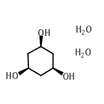 结构式 CAS# 60662-54-6, (1S,3S,5S)-1,3,5-环己烷三醇二水合物