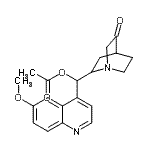 CAS#: 60723-43-5， (6-Methoxy-4-Quinolinyl)(5-Oxo-1-Azabicyclo[2.2.2]Oct-2-Yl)Methyl Acetate