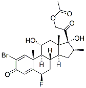 CAS#: 60864-74-6， 2-Bromo-6beta-Fluoro-11alpha,17,21-Trihydroxy-16beta-Methylpregna-1,4-Diene-3,20-Dione 21-Acetate