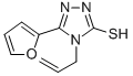 structure of CAS# 60870-43-1, 4-Allyl-5-Furan-2-Yl-4H-[1,2,4]Triazole-3-Thiol;4-Allyl-5-(2-Furyl)-2H-1,2,4-Triazole-3-Thione;Cbmicro_027434;Af-615/11251025