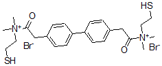 CAS#: 60872-42-6， 4,4'-Biphenylenebis(2-Oxoethylene)Bis((2-Mercaptoethyl)Dimethylammonium) Dibromide