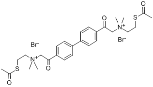 CAS#: 60872-43-7， 4,4'-Biphenylenebis(2-Oxoethylenebis(2-Acetylthioethyl)Dimethylammonium) Dibromide