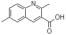 structure of CAS# 610261-45-5, 2,6-Dimethyl-3-quinolinecarboxylic acid;2,6-Dimethyl quinoline-3-carboxylic acid;2,6-Dimethyl-quinoline-3-carboxylic acid;BAS 10231319