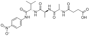 CAS 登录号：61043-47-8， N-丁二酰-丙氨酰-丙氨酰-缬氨酰对硝基苯胺