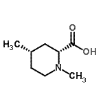 CAS#: 610786-78-2， (2R,4S)-1,4-Dimethyl-2-piperidinecarboxylic acid