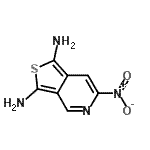 CAS#: 61083-48-5， 6-Nitrothieno[3,4-c]Pyridine-1,3-Diamine