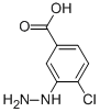 structure of CAS# 61100-67-2, 4-Chloro-3-Hydrazinylbenzoic acid