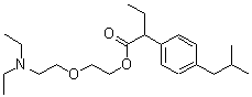 CAS#: 61147-38-4， alpha-Ethyl-4-(2-Methylpropyl)-Benzeneacetic Acid 2-[2-(Diethylamino)Ethoxy]Ethyl Ester