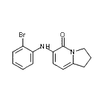 CAS#: 612065-11-9， 6-[(2-Bromophenyl)amino]-2,3-dihydro-5(1H)-indolizinone