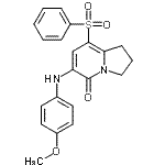 CAS#: 612065-25-5， 6-[(4-Methoxyphenyl)amino]-8-(phenylsulfonyl)-2,3-dihydro-5(1H)-indolizinone