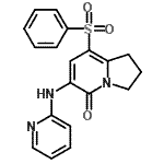 CAS#: 612065-29-9， 8-(Phenylsulfonyl)-6-(2-pyridinylamino)-2,3-dihydro-5(1H)-indolizinone