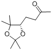 structure of CAS# 61262-94-0, (5S)-5,6-Dihydro-5,6-Dihydroxy-6-Methylheptan-2-One Acetonide;Zinc04262040