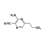 CAS#: 61267-73-0， 3-Amino-5-Propyl-2-Pyrazinecarbonitrile