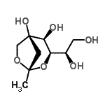 CAS#: 612822-64-7， (1S,3R,4S,5S)-3-[(1R)-1,2-Dihydroxyethyl]-1-methyl-2,7-dioxabicyclo[3.2.1]octane-4,5-diol