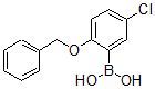 structure of CAS# 612832-83-4, B-[5-Chloro-2-(Phenylmethoxy)Phenyl]-Boronic Acid;2-BENZYLOXY-5-CHLOROBENZENEBORONIC ACID;2-BENZYLOXY-5-CHLOROPHENYLBORONIC ACID