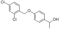 structure of CAS# 61292-28-2, 1-(4-[(2,4-Dichlorobenzyl)Oxy]Phenyl)-1-Ethanol;(1S)-1-[4-(2,4-Dichlorobenzyl)Oxyphenyl]Ethanol;Zinc00168737