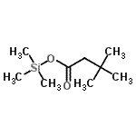 structure of CAS# 61333-82-2, Trimethylsilyl 3,3-Dimethylbutanoate;TRIMETHYLSILYLTERT-BUTYLACETATE