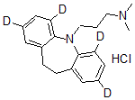 CAS#: 61361-33-9， 10,11-Dihydro-N,N-Dimethyl-5H-Dibenz[b,f]Azepine-2,4,6,8-D4-5-Propanamine Monohydrochloride