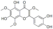 structure of CAS# 61451-85-2, 2-(3,4-Dihydroxyphenyl)-5,7-Dihydroxy-3,6,8-Trimethoxy-4H-1-Benzopyran-4-One;2-(3,4-Dihydroxyphenyl)-5,7-Dihydroxy-3,6,8-Trimethoxy-Chromen-4-One;2-(3,4-Dihydroxyphenyl)-5,7-Dihydroxy-3,6,8-Trimethoxy-4-Chromenone;2-(3,4-Dihydroxyphenyl)-5,7-Dihydroxy-3,6,8-Trimethoxy-Chromone