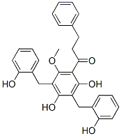 CAS#: 61463-04-5， 1-[2,4-Dihydroxy-3,5-Bis[(2-Hydroxyphenyl)Methyl]-6-Methoxyphenyl]-3-Phenyl-1-Propanone
