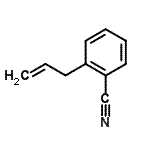 structure of CAS# 61463-61-4, 2-Allylbenzonitrile;2-acetylphenyl 2,6-dichloroisonicotinate;2-Allylbenzonitrile;3-(2-Cyanophenyl)-1-propene