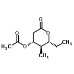 CAS#: 614718-29-5， (2R,3R,4R)-2-Ethyl-3-methyl-6-oxotetrahydro-2H-pyran-4-yl acetate