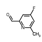CAS#: 614752-47-5， 4-Fluoro-6-methyl-2-pyridinecarbaldehyde