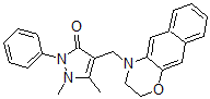 CAS#: 61517-79-1， 4-(2,3-Dihydrobenzo[g][1,4]benzoxazin-4-ylmethyl)-1,5-dimethyl-2-phenylpyrazol-3-one