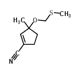 CAS#: 615265-48-0， 3-Methyl-3-[(methylsulfanyl)methoxy]-1-cyclopentene-1-carbonitrile