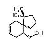 CAS#: 615582-11-1， (1R,5R,10R)-10-(Hydroxymethyl)-1-methylspiro[4.5]dec-7-en-1-ol