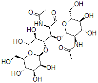 CAS 登录号：61652-90-2， 甘露糖基-(1-4)-2-乙酰氨基-2-脱氧吡喃葡萄糖基-(1-4)-2-乙酰氨基-2-脱氧吡喃葡萄糖