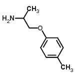 结构式 CAS# 61711-87-3, 1-(4-甲基苯氧基)-2-丙胺