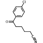 structure of CAS# 61719-28-6, 6-(4-Chlorophenyl)-6-Oxohexanenitrile;6-(4-Chlorophenyl)-6-oxohexanenitrile