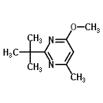 CAS#: 617708-41-5， 4-Methoxy-6-methyl-2-(2-methyl-2-propanyl)pyrimidine