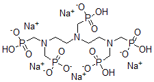 CAS#: 61792-09-4， Pentasodium Pentahydrogen [[(Phosphonatomethyl)Imino]Bis[Ethane-2,1-Diylnitrilobis(Methylene)]]Tetrakisphosphonate