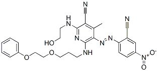 CAS#: 61799-13-1， 5-(2-Cyano-4-Nitrophenyl)Azo-2-(2-Hydroxyethyl)Amino-4-Methyl-6-3-(2-Phenoxyethoxy)Propylamino-3-Pyridinecarbonitrile