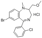 CAS#: 61802-93-5， 7-Bromo-5-(2-Chlorophenyl)-2,3-Dihydro-2-(Methoxymethyl)-1-Methyl-1H-Benzo-1,4-Diazepine Monohydrochloride