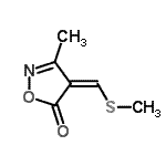 CAS#: 61861-34-5， (4Z)-3-Methyl-4-[(Methylsulfanyl)Methylene]-1,2-Oxazol-5(4H)-One